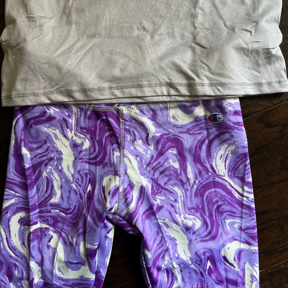 Girls Champions 2 Piece T Shirt and Leggings Set NWOT - Picture 3 of 5